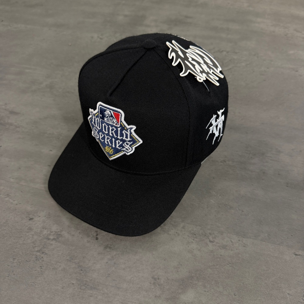 Kill The Hype KTH World Series Snapback Hat KTHLA Dodgers Black Multi Patch Cap